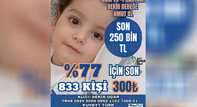 Şanlıurfa’daki SMA hastası Bekir bebek için umuda yaklaşıldı!
