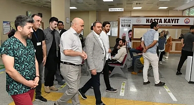 Şanlıurfa Valisi Şıldak denetim yaptı, hastaneyi inceledi!