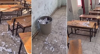 Son sırada olmanın tablosu! Şanlıurfa’daki sınıf pislik içerisinde!