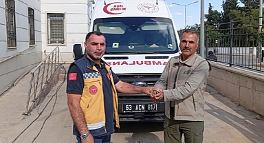 Urfa'da sağlık ekipleri tarafından bitkin halde bulundu!