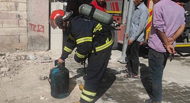 Urfa'da bir evde korkutan yangın!