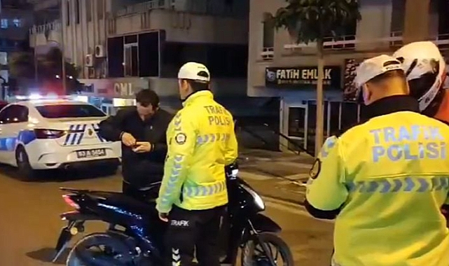 Urfa'da gece saatlerinde motosiklet denetimi!