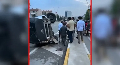 Urfa'da trafiği durma noktasına getiren kaza!