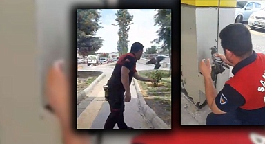 Urfa'daki hastanenin kolonunda mahsur kaldı!