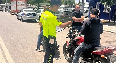 Urfa’nın ilçesinde motosiklet denetimi! Ceza kesildi!