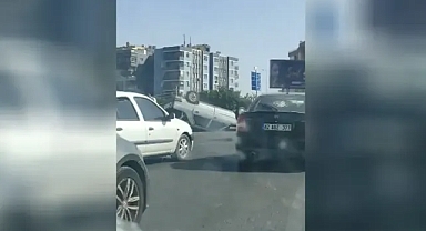 Şanlıurfa’da kontrolden çıkan otomobil takla attı!