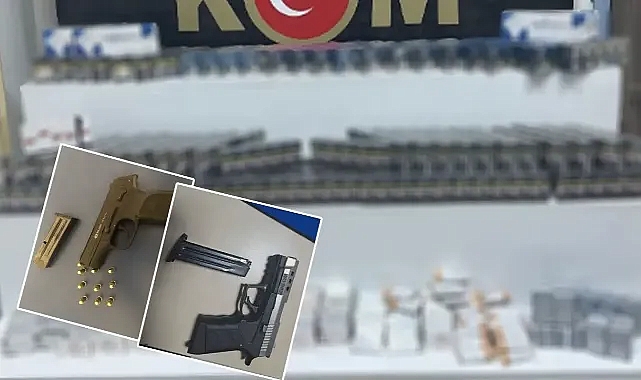 Silahlar ve kaçak sigara ele geçirildi!