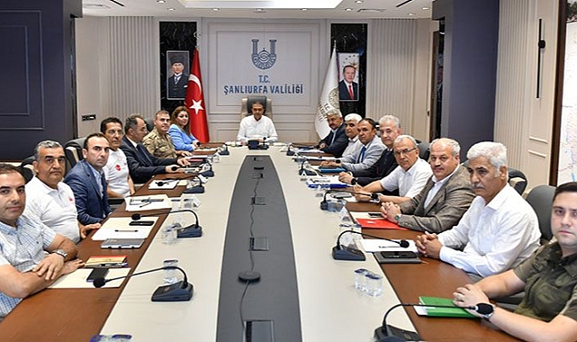 Urfa'da anız yangınlarına ilişkin toplantı!