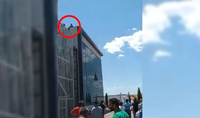 Urfa'da çalıştığı fabrikanın çatısına çıkarak intihar girişiminde bulundu!