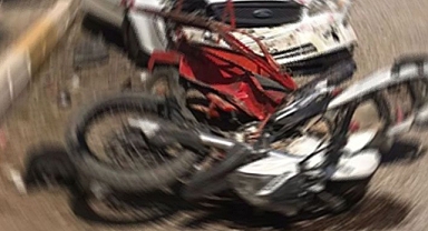 Urfa'da motosiklet ile otomobil çarpıştı! Yaralılar var!