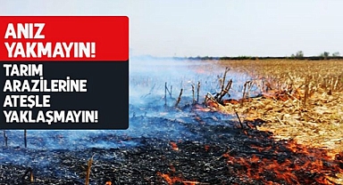 Vali Şıldak'tan anız yangınlarına karşı uyarı!