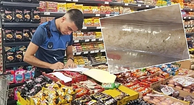 Karaköprü’de kurtlanmış ürünlere el konuldu!