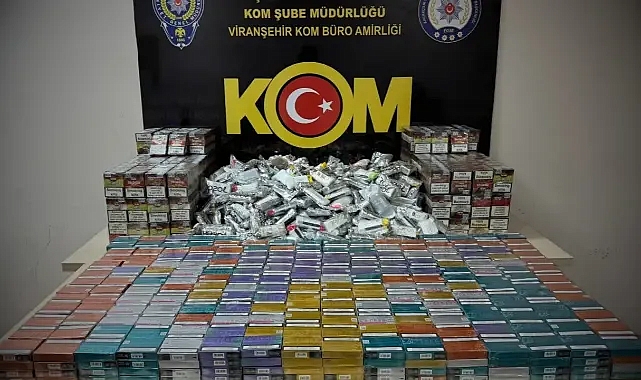 Şanlıurfa'da kaçakçılık operasyonu!