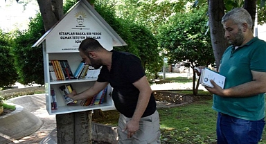 Siverek'teki her parka 2 adet kitaplık kuruldu!