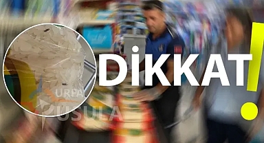Urfa'da mide bulandıran görüntü! Alırken bir daha kontrol edin!