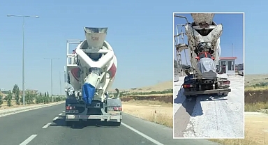Urfa’da tepkilerin odağındaydı! Beton mikserler koruyucu ekipmanlar taktı!