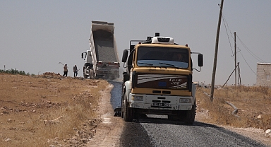 Büyükşehir’den Tarihi Harran İlçesinde Asfalt Çalışması
