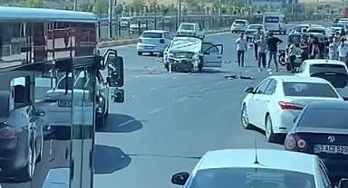 Şanlıurfa’da zincirleme kaza! 2 yaralı