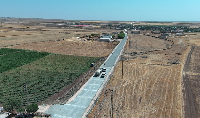 Siverek’te Çelik Hasırlı Beton Yol Uygulaması