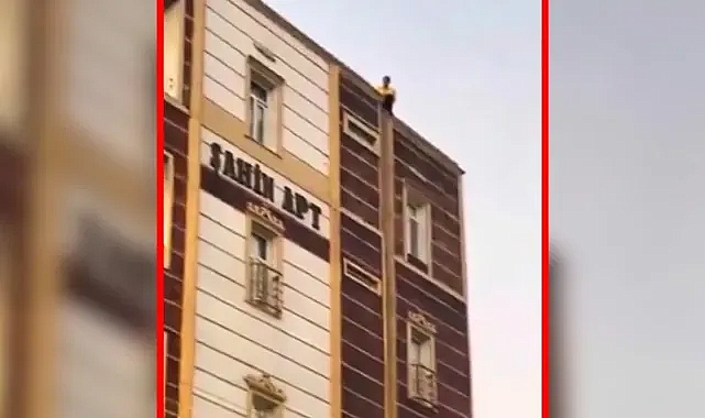 Urfa'da çatıdan atlamak istedi!