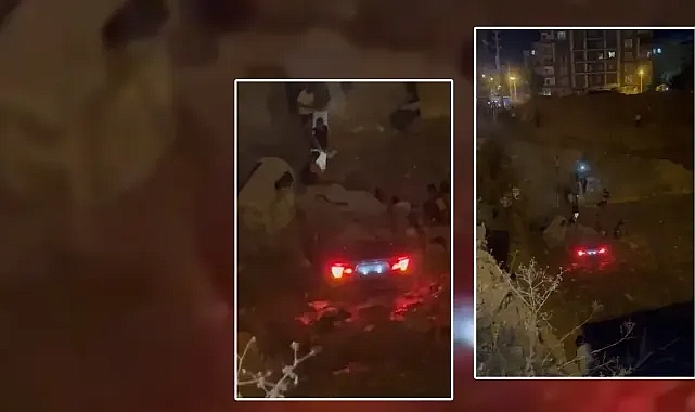 Urfa'da kontrolden çıkan araç uçurumdan düştü! Yaralılar var!
