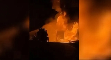 Urfa’da korku dolu anlar! Akaryakıt yüklü tanker bomba gibi patladı!