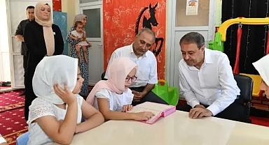 Vali Şıldak Şanlıurfa'da Kur'an kurslarını ziyaret etti