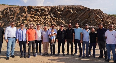 Başkan Bucak, bazalt sütunlarda incelemelerde bulundu