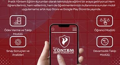 Pratik Yöntem Eğitim Kurumları Mobil Uygulaması Yayında