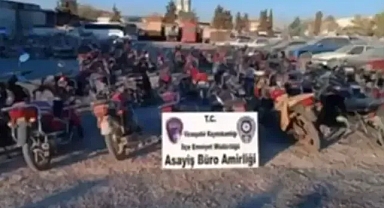 Şanlıurfa’da 10 adet çalıntı motosiklet ele geçirildi!