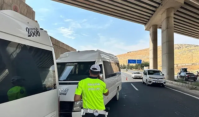 Şanlıurfa’da sıkı denetim! 6 araç trafikten men edildi!