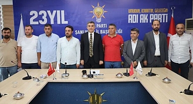Şanlıurfa Gıda Toptancılar Derneği’nden AK Parti İl Başkanına Hayırlı Olsun Ziyareti