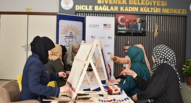 Siverek’te Suriyeli kadınlara yönelik meslek kursları devam ediyor