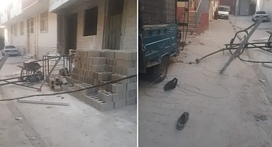 Urfa’da feci olay! İşçi iskeleden düştü!