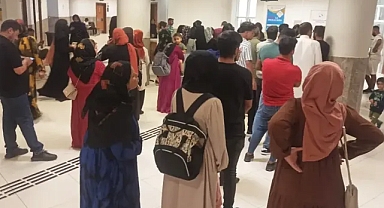 Urfa'daki hastanede tepki çeken görüntüler