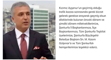 Abdülkerim Gök’ten Teşekkür Mesajı: “Zor Günümüzde Yanımızda Olanlara Minnettarım”