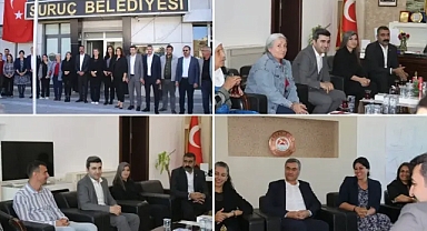 Bölge Belediye Eş Başkanları Suruç Belediyesini Ziyaret Etti