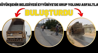 Büyükşehir Belediyesi Eyyübiye’de Grup Yolunu Asfaltla Buluşturdu
