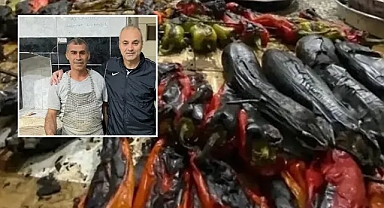 Erkan hoca da Urfalı oldu! Fırına patlıcan, biber götürdü!