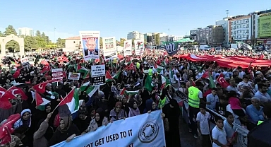 Şanlıurfa'da Aksa Tufanı yürüyüşü!
