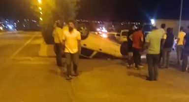 Şanlıurfa'da araç takla attı!