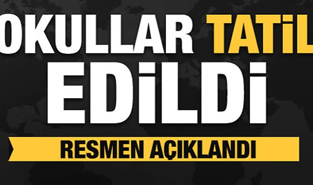 Şanlıurfa'da okullar tatil edildi!