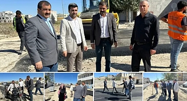 Suruç’ta Amed Caddesi Asfaltlanıyor