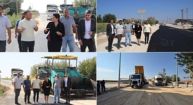 Suruç’ta Mürşitpınar Caddesi’nde Asfaltlama Çalışmaları Devam Ediyor