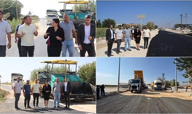 Suruç’ta Mürşitpınar Caddesi’nde Asfaltlama Çalışmaları Devam Ediyor