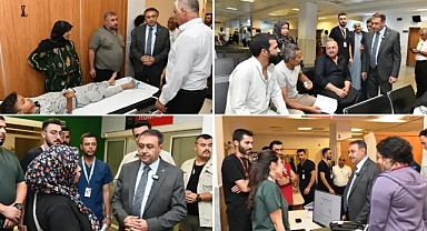 Vali Şıldak 'ın hastane denetimleri sürüyor