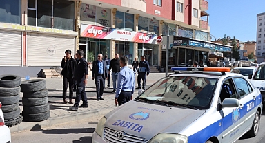 Zabıta ekiplerinden kaldırım işgaline yönelik denetim