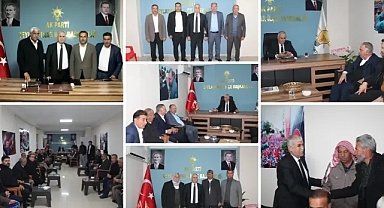 AK Parti Ceylanpınar İlçe Başkanı İhsan Değirmenci'ye Ziyaretçi Akını