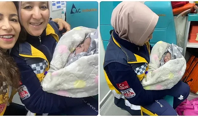 Hastaneye Götürülürken Ambulansta Doğum Yaptı