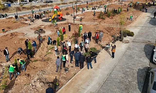Karaköprü'de ağaçlandırma etkinliği yapıldı